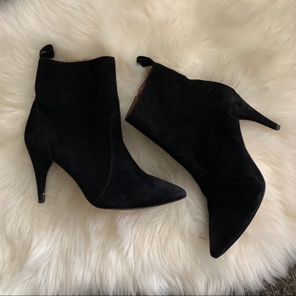 Joie Black Suede Booties - Picture 1 of 12